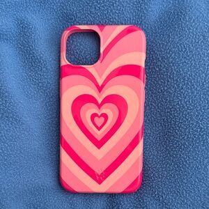 Velvet Caviar Pink Heart Pattern Phone Case (iPhone 13)